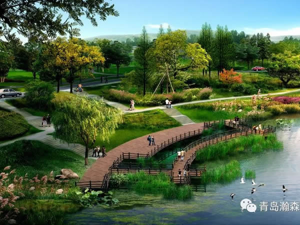 萊陽市姜疃鎮五龍河濕地公園景觀設計